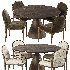 Demi Dining Chair and Bronx Dining Table - Thumbnail 1