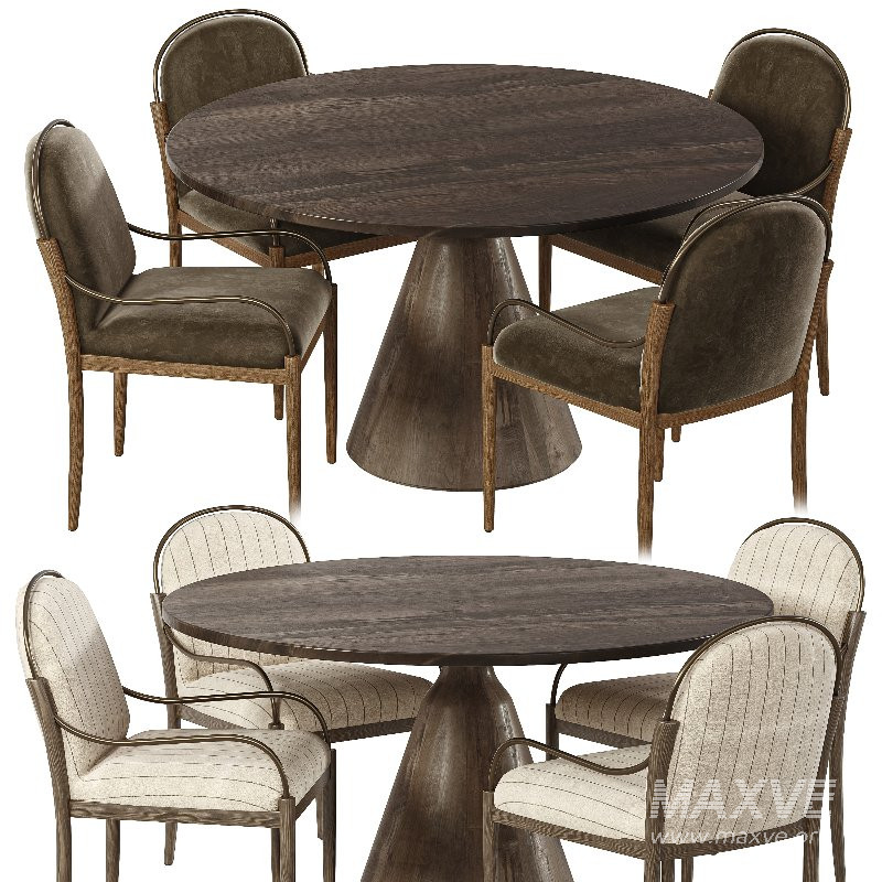 Demi Dining Chair and Bronx Dining Table - Image 1