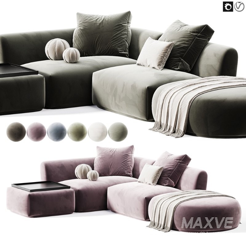 Corner modular sofa Fabro M - Image 3
