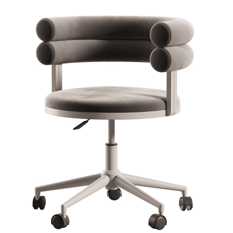 Ponty light gray office chair - Image 5