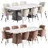 Milana Dining Chair and Dunstan Dining Table - Thumbnail 1