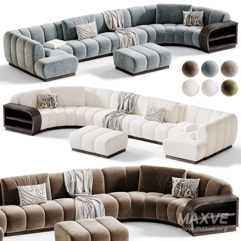 Biscuit Sectional Modular Sofa - Image 3