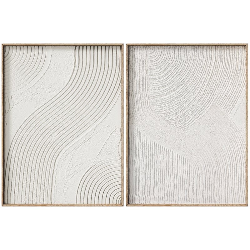 Decorative 3D Art Relief Panel 142 Set - Image 2