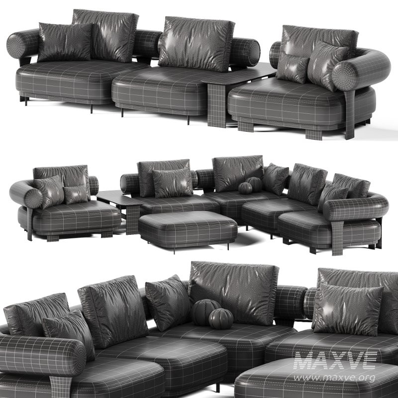 Kyoto Sofa By Saloni - Image 7