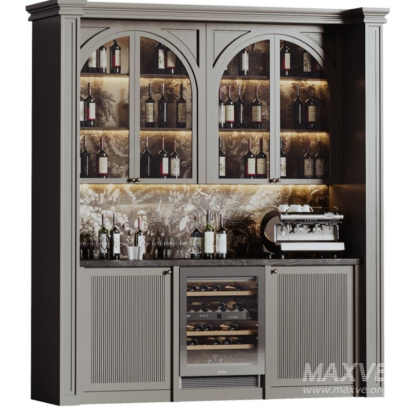 Bar cabinet for a restaurant and home 01 - Image 4