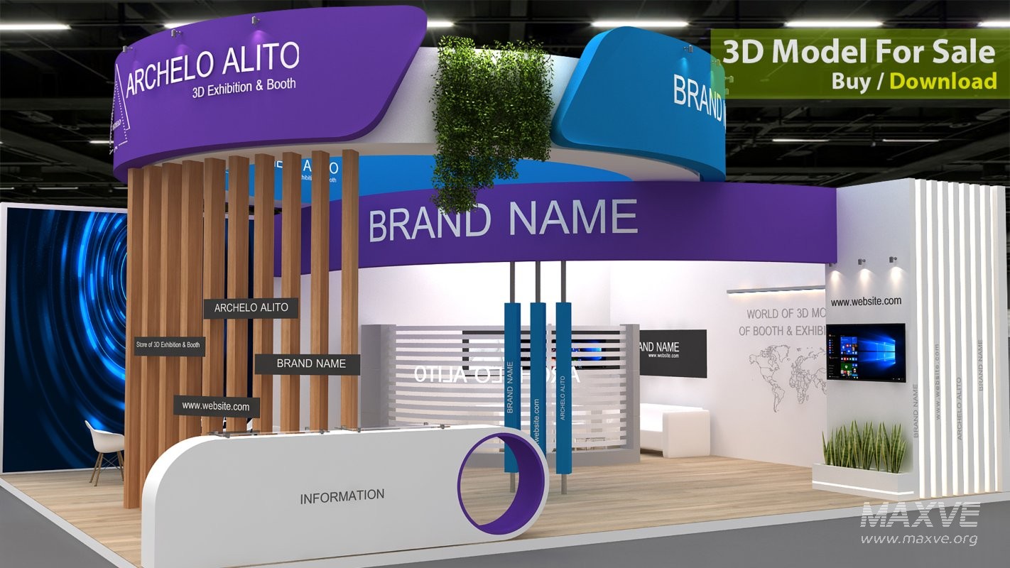 Exhibition Booth 3D Model - Image 3