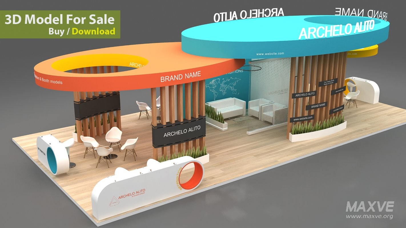 modern exhibition 3d - Image 9