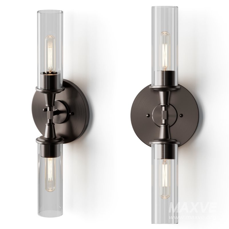 Double Bullet Glass Sconce - Image 7