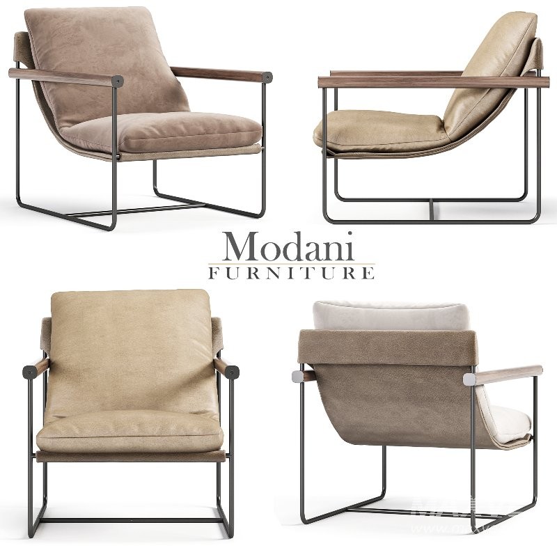 Khai Lounge Chair Tan - Image 5