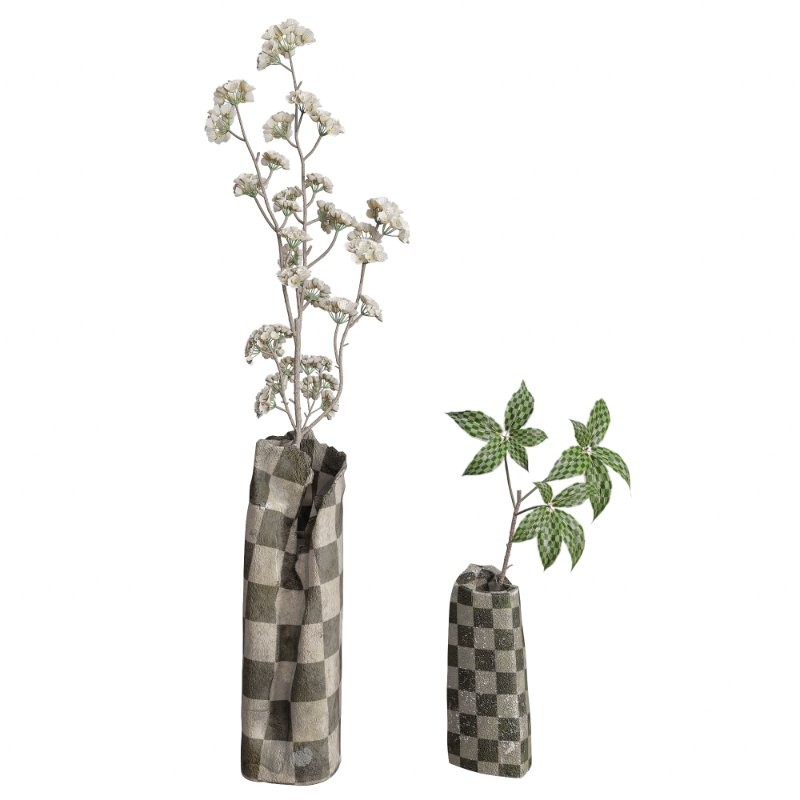 Wild Flower Bouquet Raw Stone Vase - Image 5