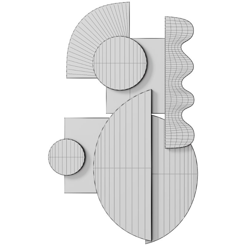 Decorative Panel 3D ART RELIEF 64 - Image 4