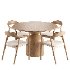 Noris Fabric Dining Chair and Sigrid Dining Table - Thumbnail 4