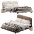 Flore Boucle Round Shaped Headboard Bed Frame - Thumbnail 1