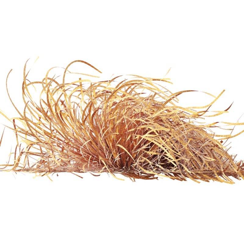 ntal grasses. These tufted, wind-swept grasses are modeled with exceptional care to capture their signature arching blades, airy volume, and subtle color variation ranging from warm yellow-greens to earthy bronze tones. - Image 14