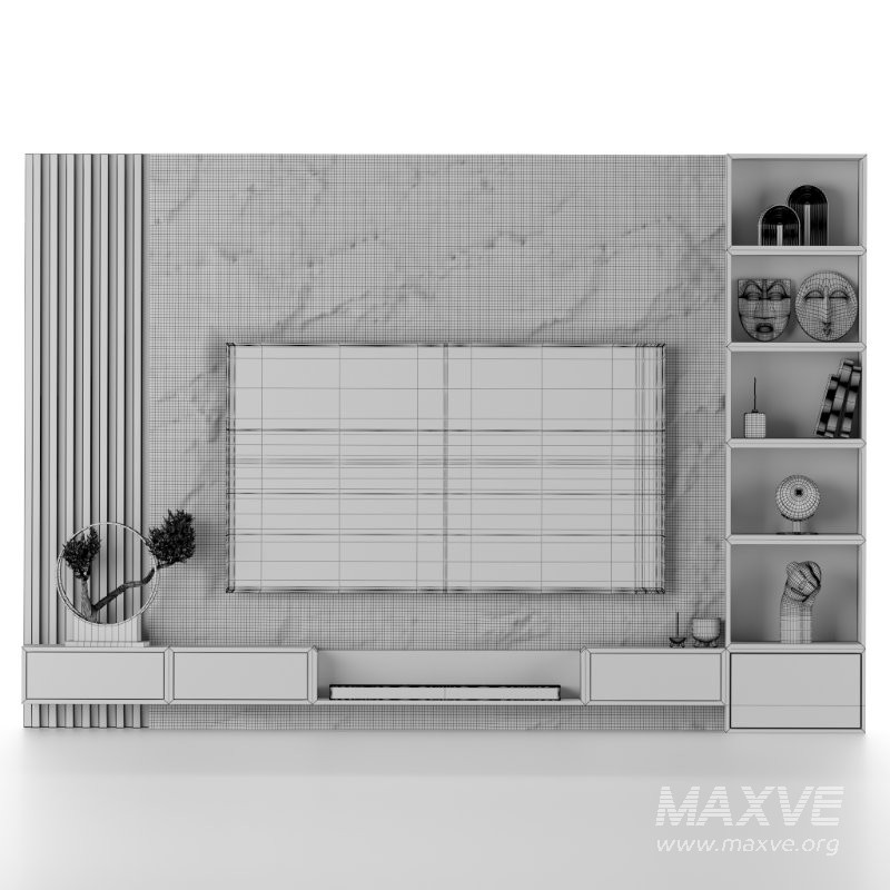 tv wall set 01 - Image 3