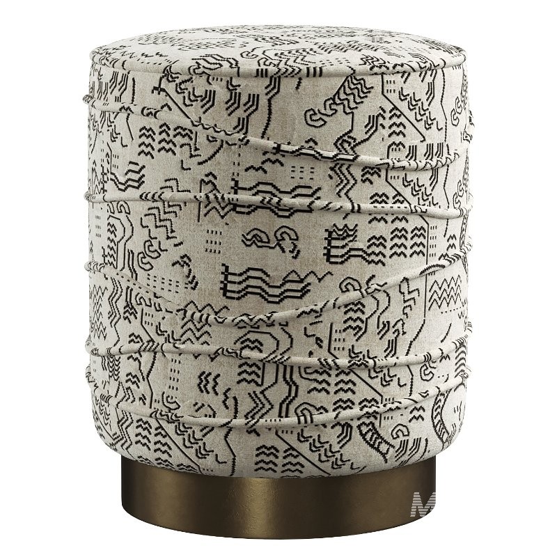 Nero Boucle Ottoman - Image 4