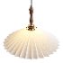 Vintage Pleated Pendant Lampshade Chandelier - Thumbnail 7