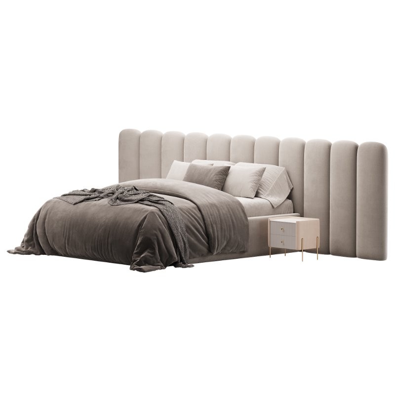 Palani Velvet Bed - Image 4