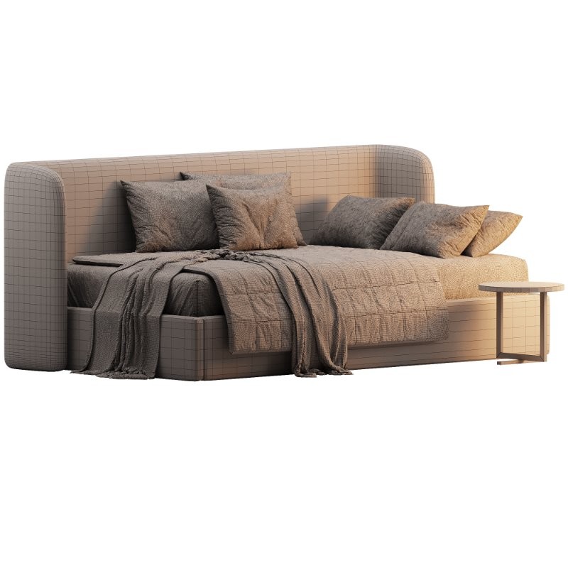 Milton 90 Velvet Silver Childrens Bed - Image 2