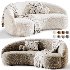 Boucle Curved Sofa - Thumbnail 7