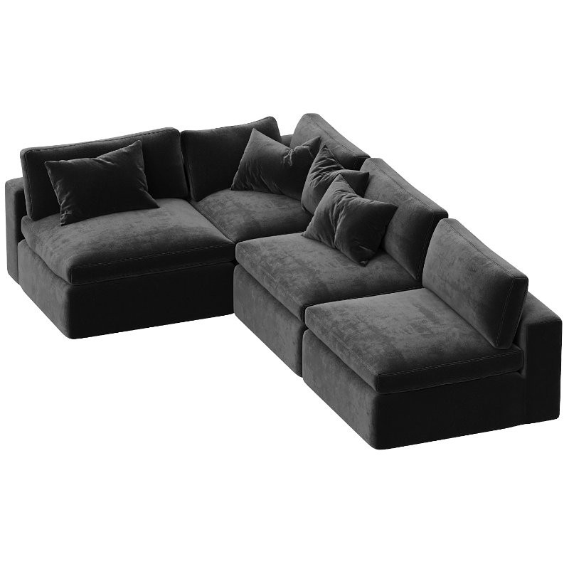 Dream Navy Sectional Sofa Combination 05 - Image 2