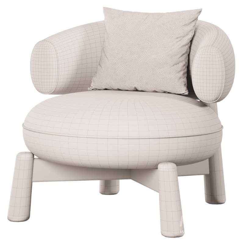 Baxter Leather armchair - Image 7