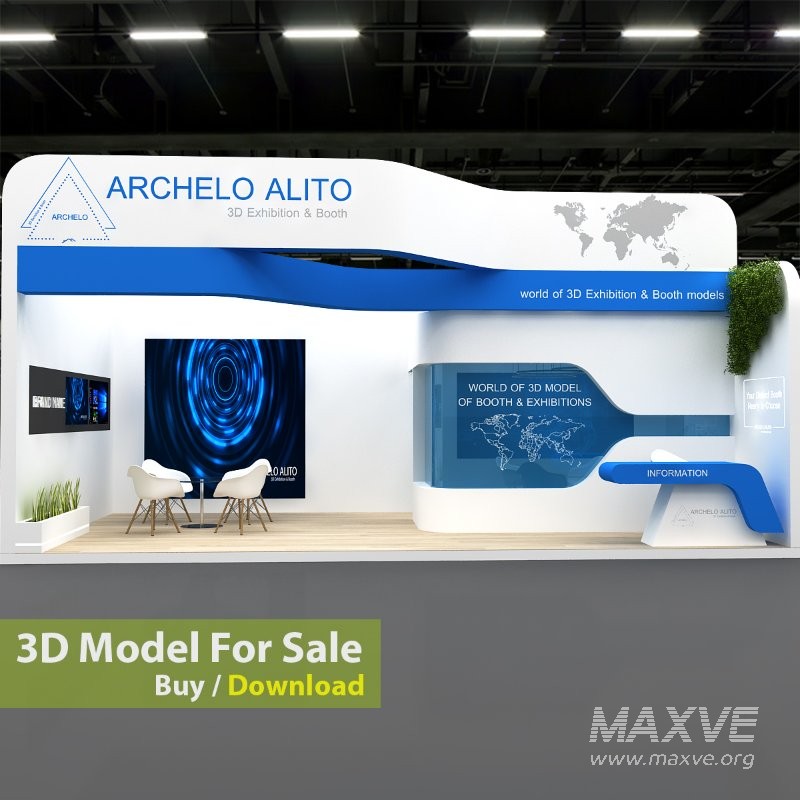 Exhibition Booth 3d Model - Image 1