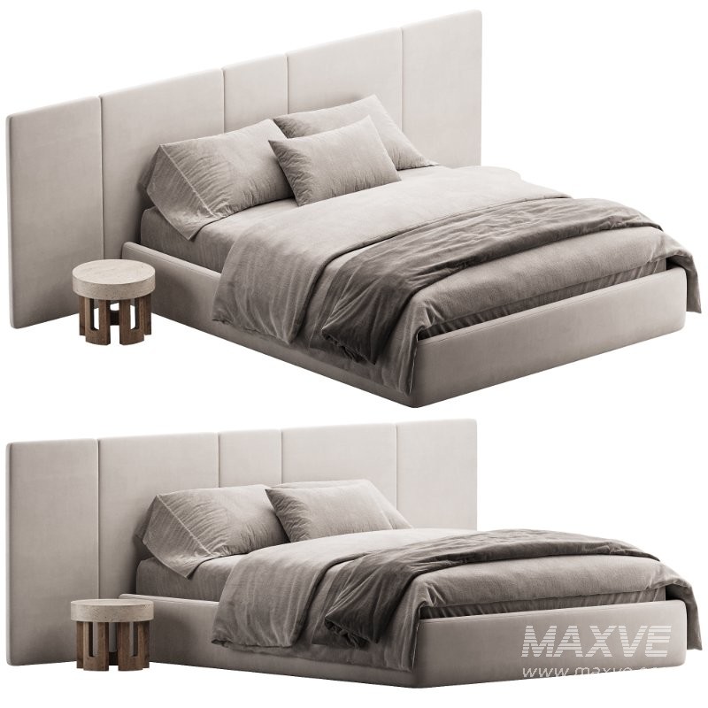 Corsica bed with a wide headboard - Image 1