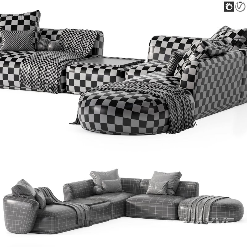 Corner modular sofa Fabro - Image 2