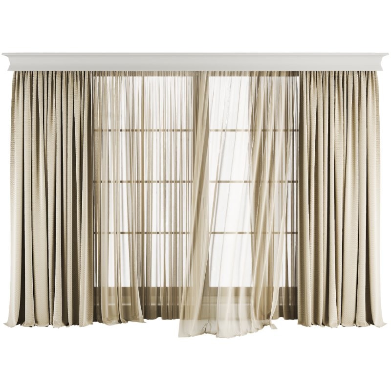 Silk and Cotton Curtain - Image 1