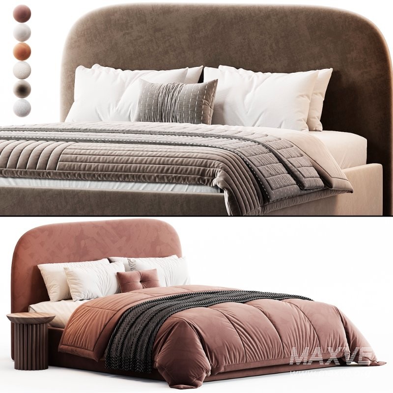 Bed Kevia 160 Soft Ginger - Image 5