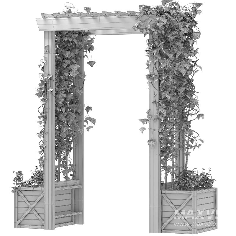 Wooden Garden Arbor - Image 1
