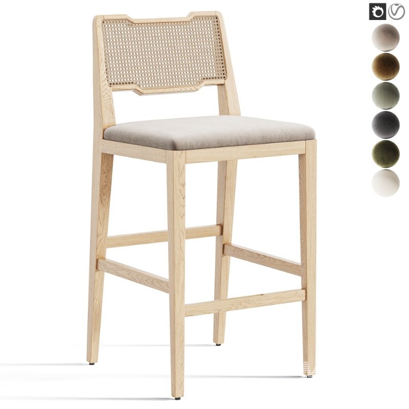 Eva Bar Chair By Domkapa - Image 1