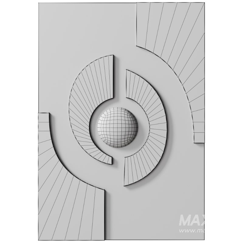 Decorative 3D Art Relief Panel 69 - Image 4