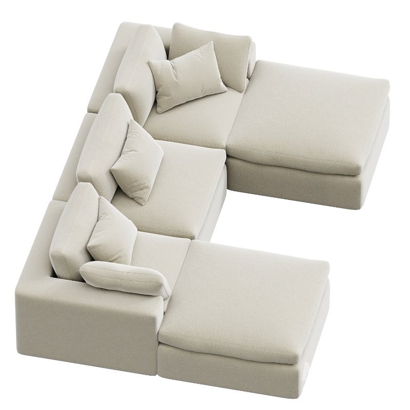 Dream Navy Sectional Sofa Combination 08 - Image 2