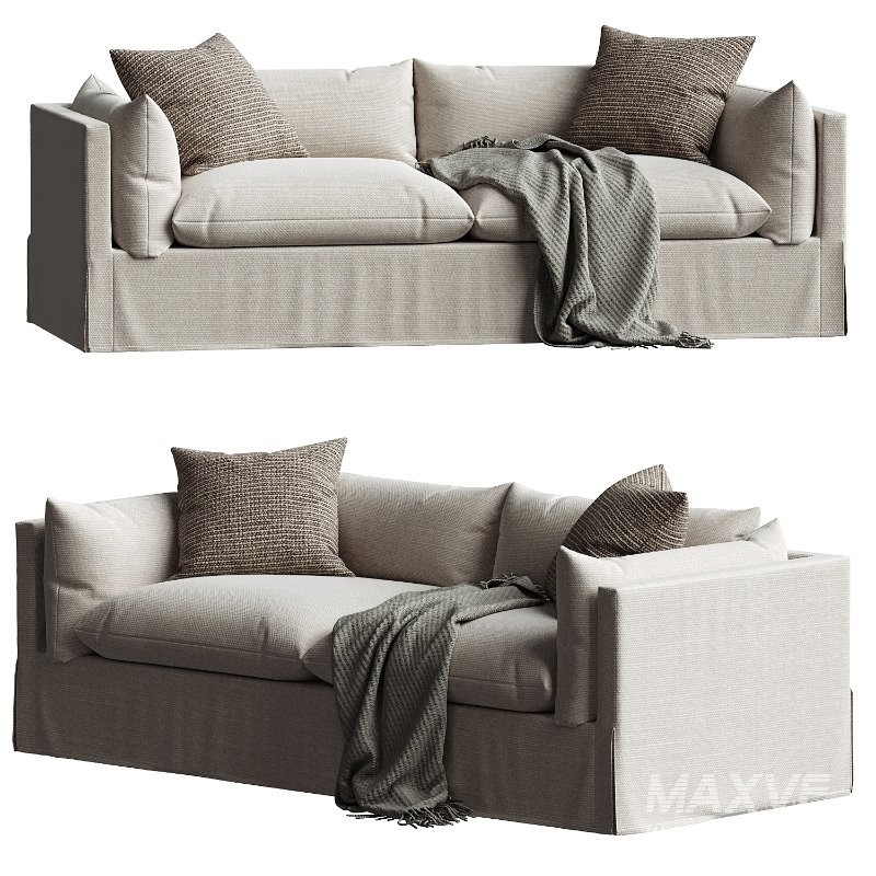 Four Hands Habitat Slipcovered Sofa - Image 5