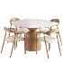 Noris Fabric Dining Chair and Sigrid Dining Table - Thumbnail 6