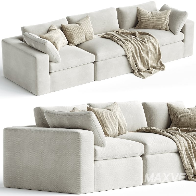 Dream Navy Sectional Sofa Combination 02 - Image 2