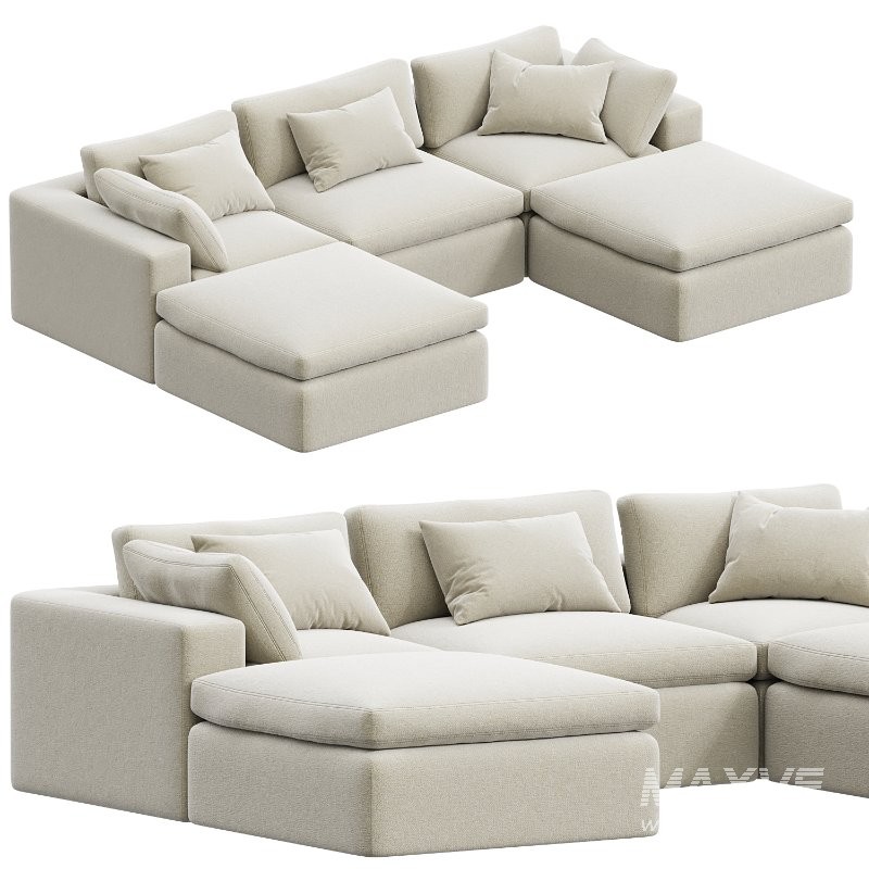 Dream Navy Sectional Sofa Combination 08 - Image 1
