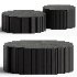 Roller Max Round Storage Coffee Table ETHNICRAFT - Thumbnail 4