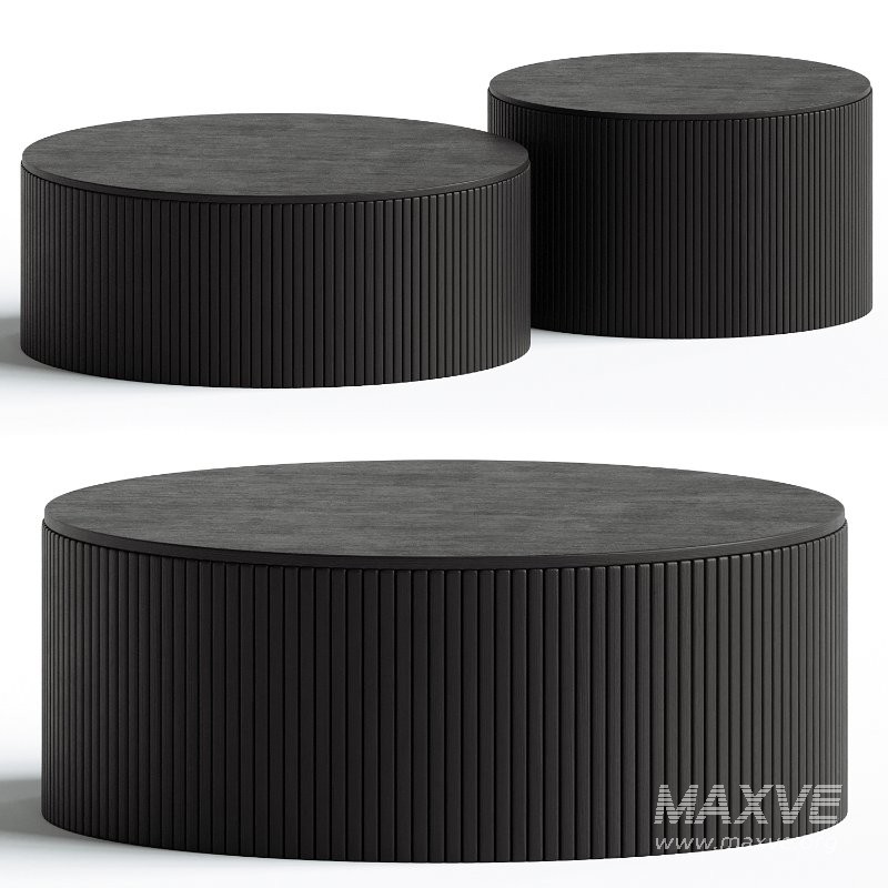 Roller Max Round Storage Coffee Table ETHNICRAFT - Image 4