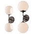 Minimalist Globe Sconce and Xaviero Glass Vanity Light - Thumbnail 2