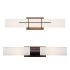 Cydney Vanity Light And Malika Opal Glass Bath Sconce - Thumbnail 5