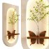 Wall Niche Decor Butterfly Shelf Green Branch - Thumbnail 2