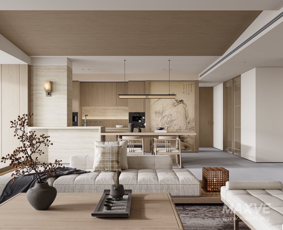 Japanese living room and dining room - Image 3