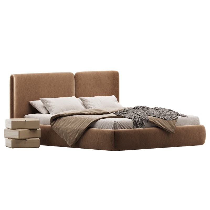 Lit coffre avec sommier relevable Molona - Image 3