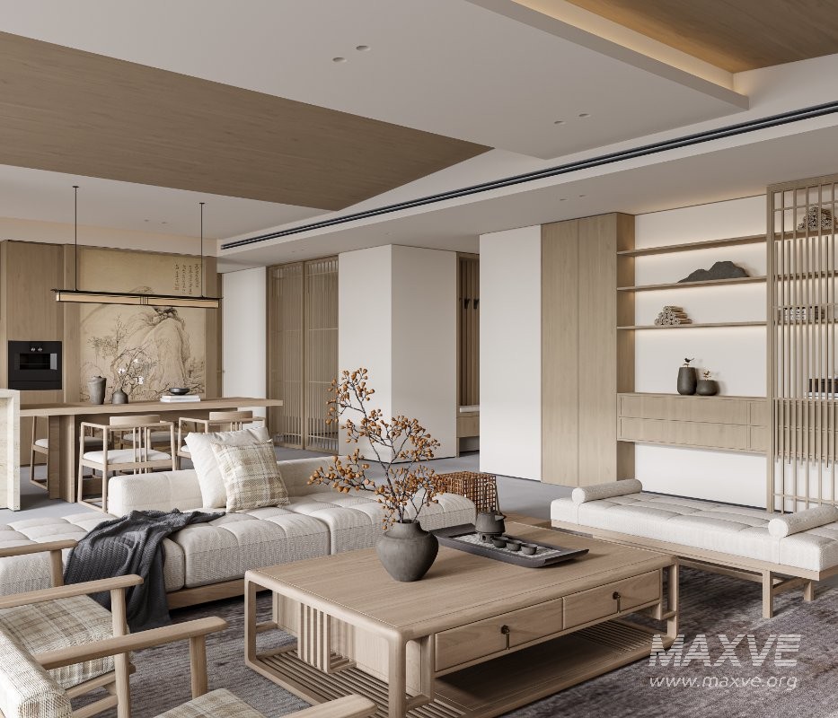 Japanese living room and dining room - Image 5