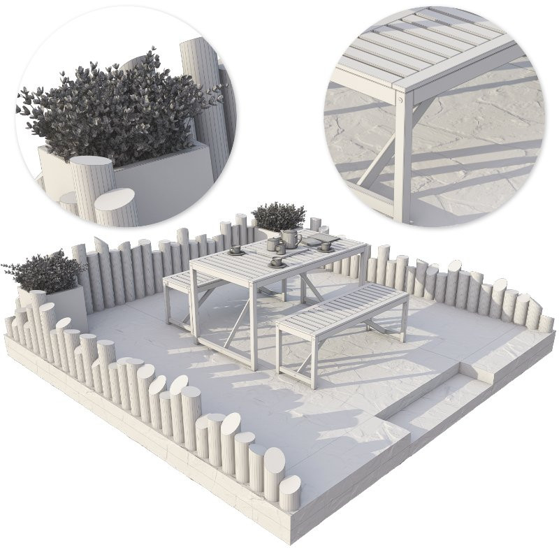 Outdoor Seating Area 01 - Image 5