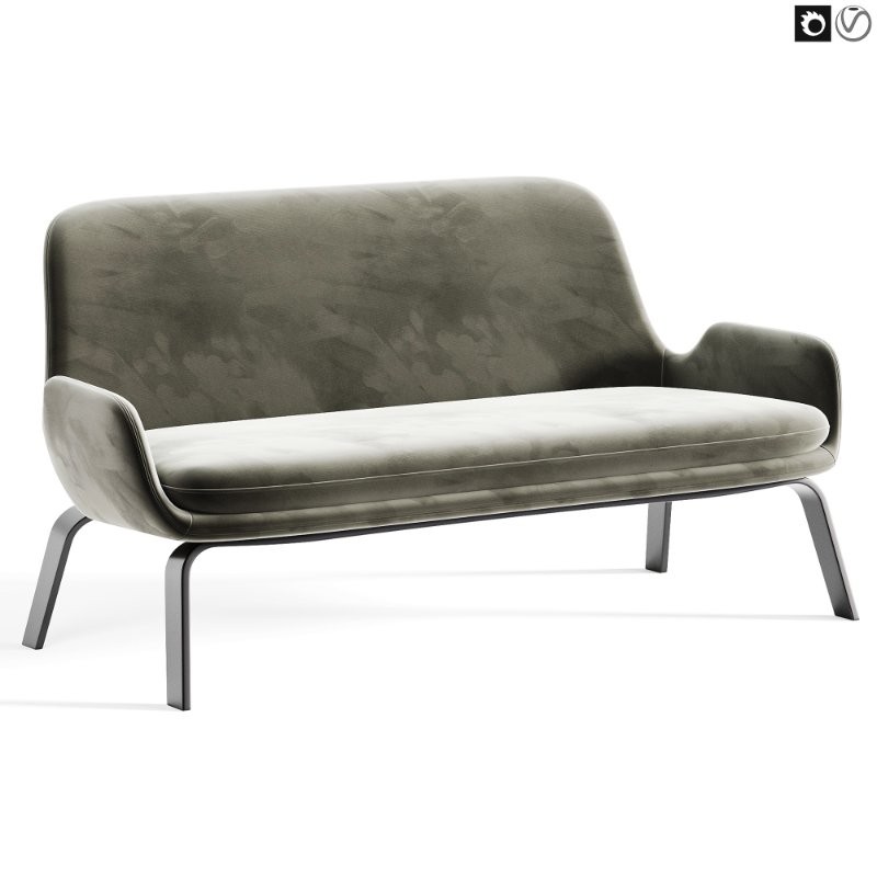 Era 2 Seater Sofa Steel - Image 4