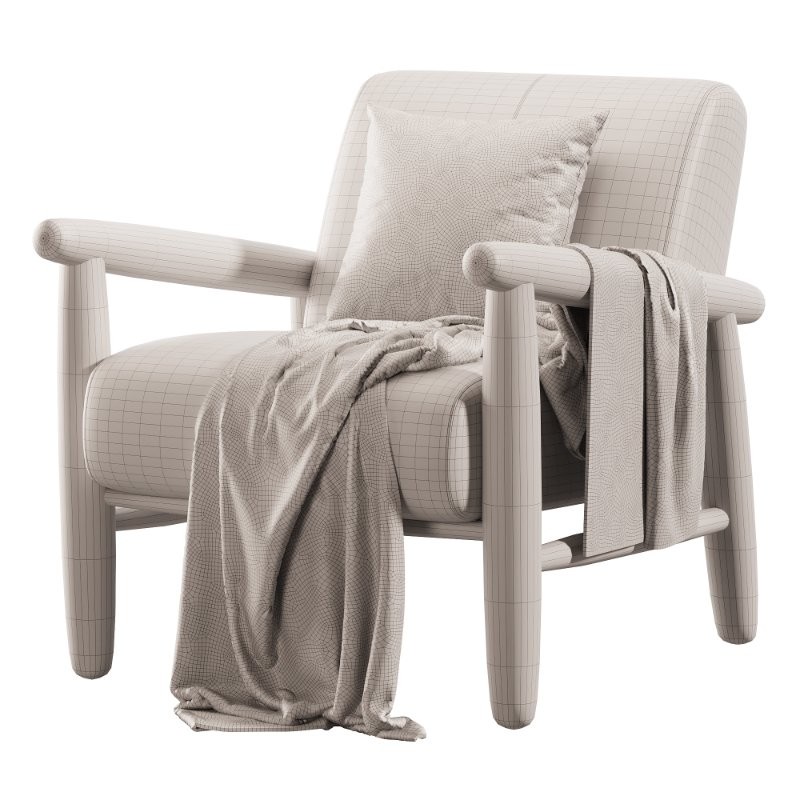 Oaklynn Leather Armchair - Image 4